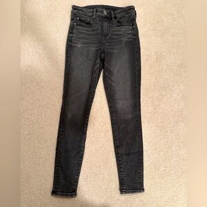 American Eagle AE Dark Gray Hi-Rise Jegging 4S